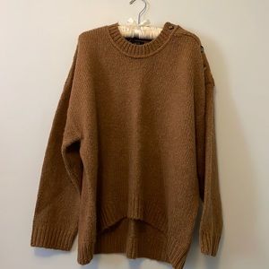 Oversized camel colored sweater, alpaca blend. Size XL. J Crew.